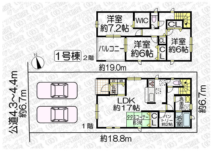 豊明市国道1号線南側 構造:木造土地面積:127.96平米 ( 38.7坪 ) 建物面積:109.35平米 ( 33.07坪 )