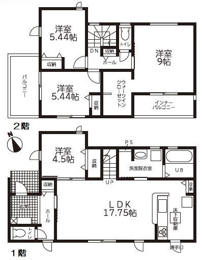 豊明市国道1号線南側 構造:木造土地面積:182.92平米 ( 55.33坪 ) 建物面積:109.32平米 ( 33.06坪 )