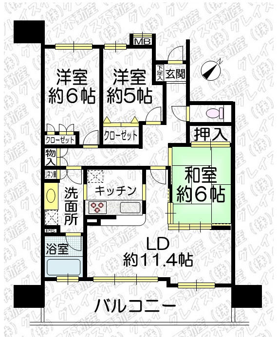 豊明市国道1号線南側 構造:鉄筋コンクリート造専有面積:76.13平米 ( 23.02坪 )