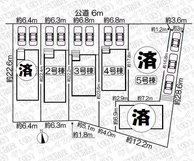 豊明市西川町善波　ﾘｰﾌﾞﾙｶﾞｰﾃﾞﾝ　全５棟_画像5