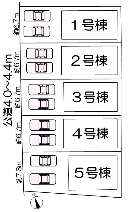 豊明市栄町西大根　ｸﾚｲﾄﾞﾙｶﾞｰﾃﾞﾝ全５棟_画像5
